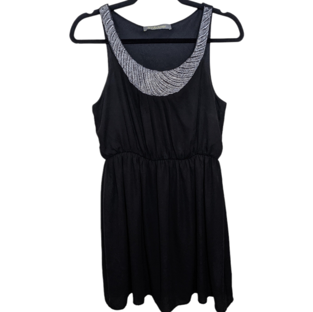 Finn & Clover Black Flowy Dress 🖤 Size M